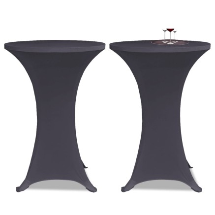 Housses de table extensible 4 pcs 60 cm Anthracite 2