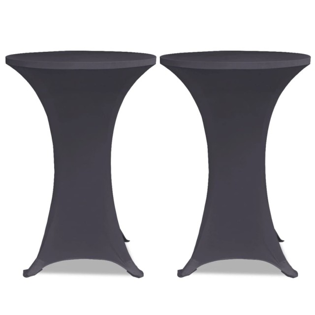 Housses de table extensible 4 pcs 60 cm Anthracite