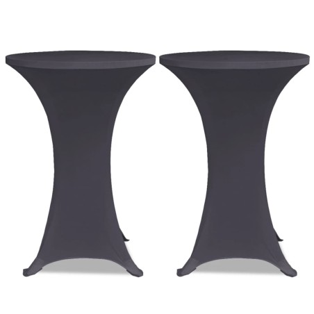 Housses de table extensible 4 pcs 60 cm Anthracite