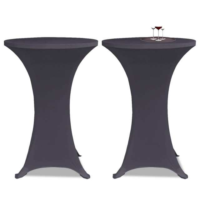 Housses de table extensible 4 pcs 70 cm Anthracite