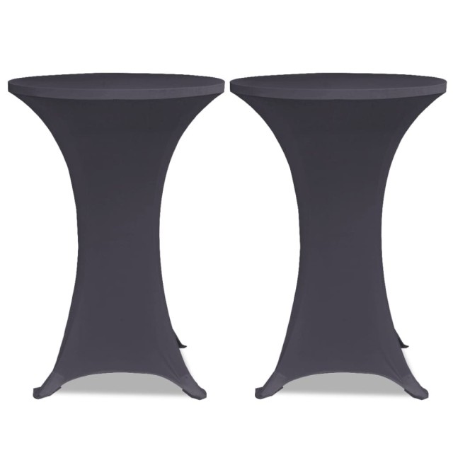 Housses de table extensible 4 pcs 70 cm Anthracite