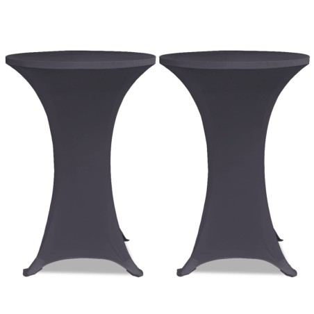 Housses de table extensible 4 pcs 70 cm Anthracite