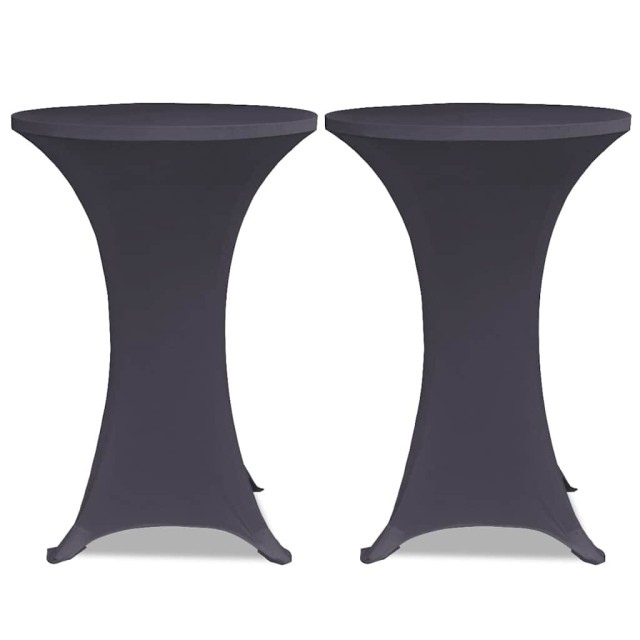 Housses de table extensible 4 pcs 80 cm Anthracite