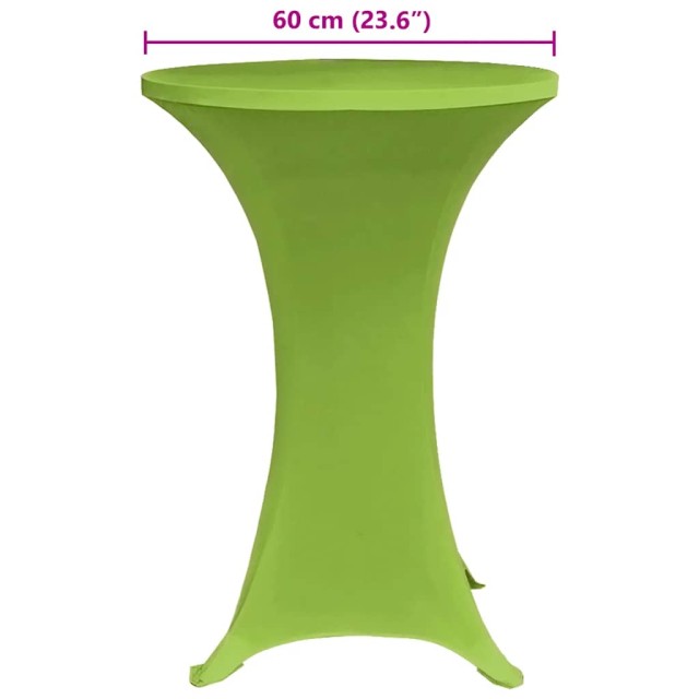 Housses de table extensible 4 pcs 60 cm Vert