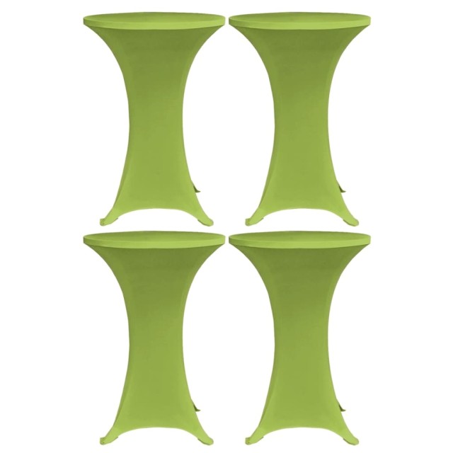 Housses de table extensible 4 pcs 80 cm Vert
