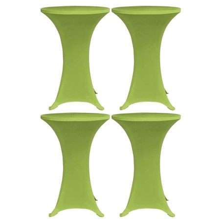 Housses de table extensible 4 pcs 80 cm Vert