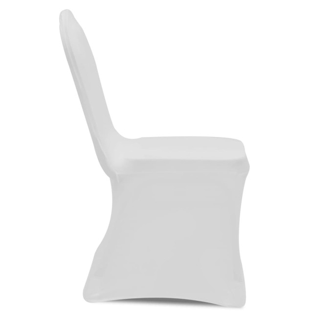 Housses élastiques de chaise Blanc 12 pcs