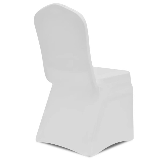 Housses élastiques de chaise Blanc 12 pcs