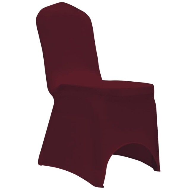 Housses élastiques de chaise Bordeaux 12 pcs