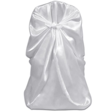 Housses de chaise pour banquet de mariage 12 pcs Blanc
