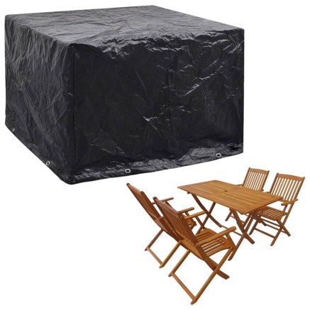 Housses de salon de jardin 2 pcs 8 œillets 122x112x98 cm 2