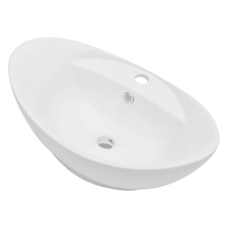 Meuble de salle de bain en deux pièces Céramique Chêne