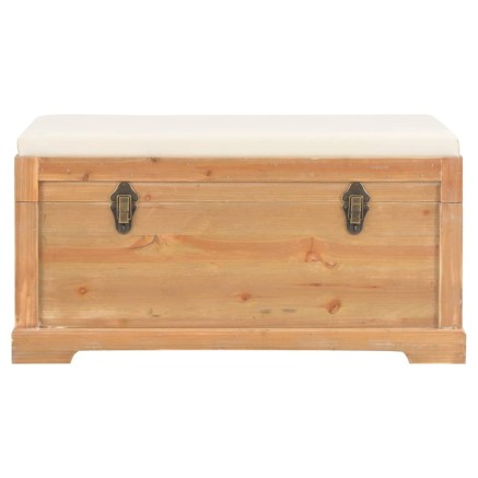 Coffre de rangement avec coussin 80x40x40 cm MDF 2