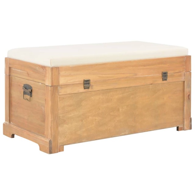 Coffre de rangement avec coussin 80x40x40 cm MDF