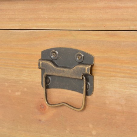 Coffre de rangement avec coussin 80x40x40 cm MDF