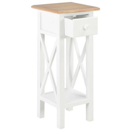 Table d'appoint Blanc 27 x 27 x 65,5 cm Bois 2