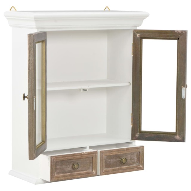 Armoire murale Blanc 49x22x59 cm Bois d'ingénierie