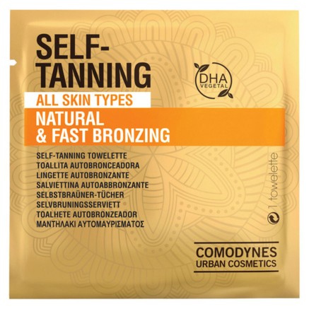 Selbstbräunende Erfrischungstücher Natural & Fast Bronzing Comodynes