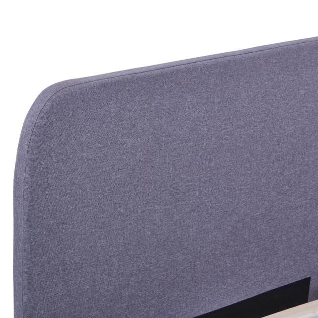 Cadre de lit sans matelas gris clair tissu 160x200 cm
