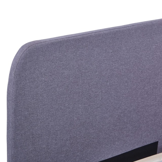 Cadre de lit sans matelas gris clair tissu 180x200 cm