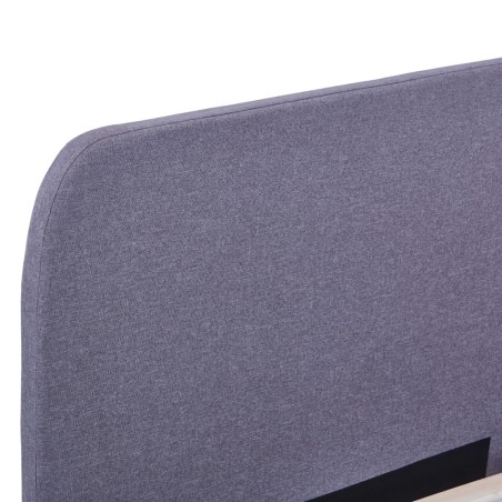 Cadre de lit sans matelas gris clair tissu 180x200 cm