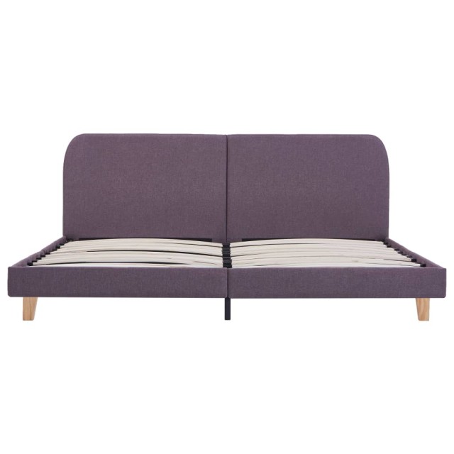 Cadre de lit sans matelas taupe tissu 180x200 cm
