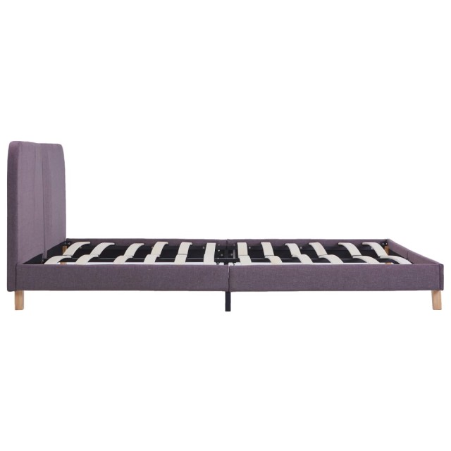 Cadre de lit sans matelas taupe tissu 180x200 cm
