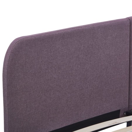 Cadre de lit sans matelas taupe tissu 180x200 cm