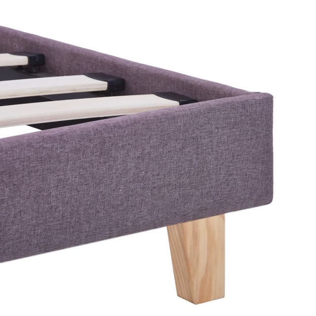 Cadre de lit sans matelas taupe tissu 180x200 cm