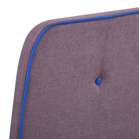 Cadre de lit sans matelas taupe tissu 90x200 cm