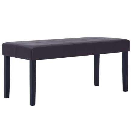 Banc 106 cm Marron Similicuir 2