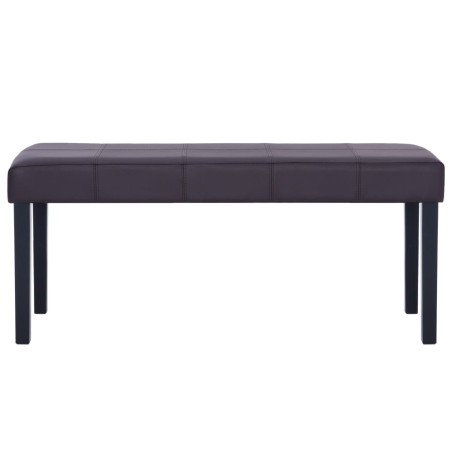 Banc 106 cm Marron Similicuir