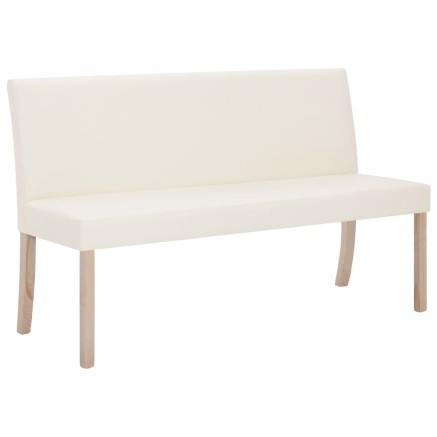 Banc 139,5 cm Crème Similicuir 2