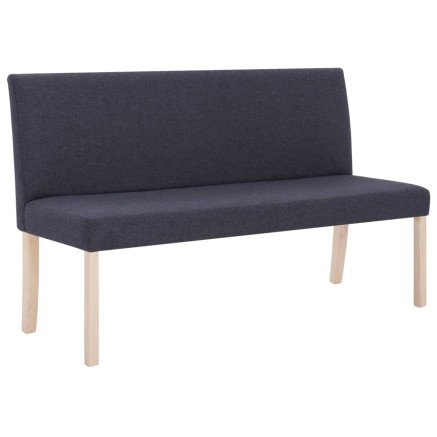 Banc 139,5 cm Gris foncé Polyester 2
