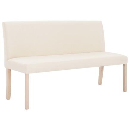 Banc 139,5 cm Crème Polyester 2