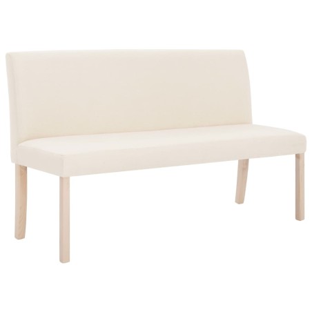 Banc 139,5 cm Crème Polyester