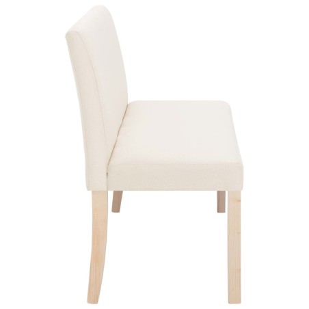 Banc 139,5 cm Crème Polyester