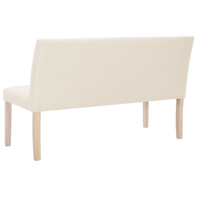 Banc 139,5 cm Crème Polyester