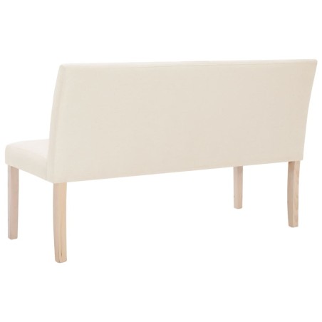 Banc 139,5 cm Crème Polyester