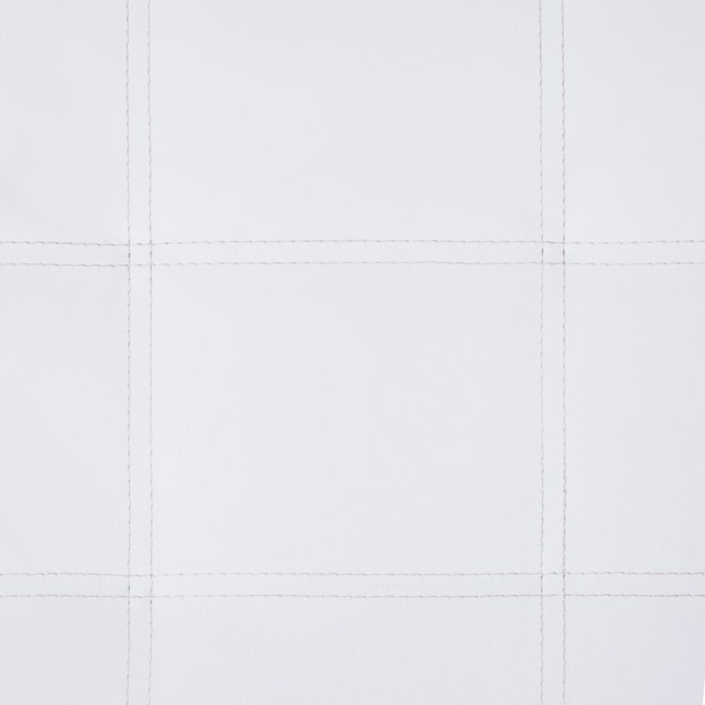 Chaise longue de massage avec oreiller Blanc Similicuir