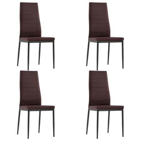Ensemble de salle à manger 5 pcs Marron
