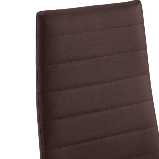 Ensemble de salle à manger 5 pcs Marron