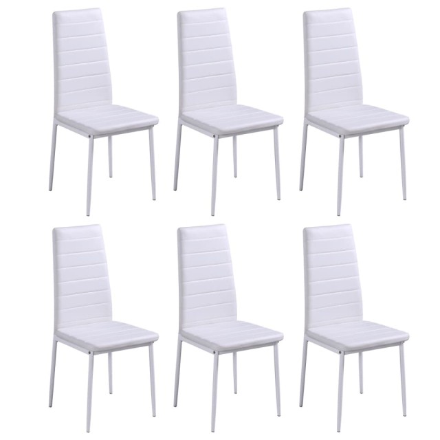 Ensemble de table à manger 7 pcs noir et blanc