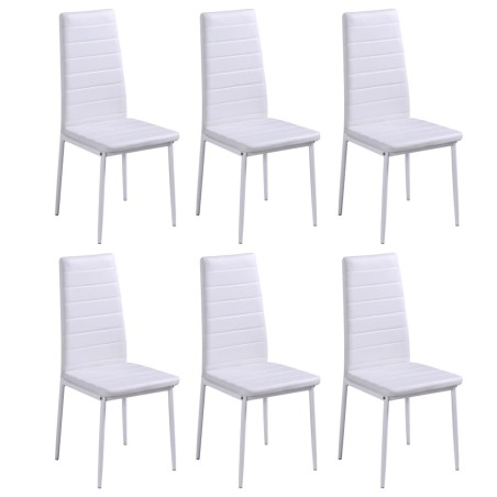 Ensemble de table à manger 7 pcs noir et blanc