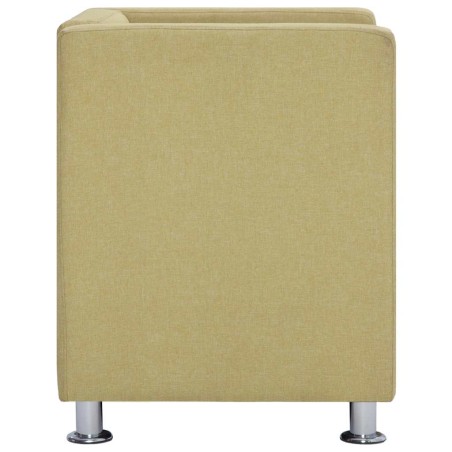Fauteuil cube Vert Tissu