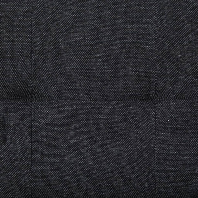 Canapé-lit avec deux oreillers gris foncé polyester