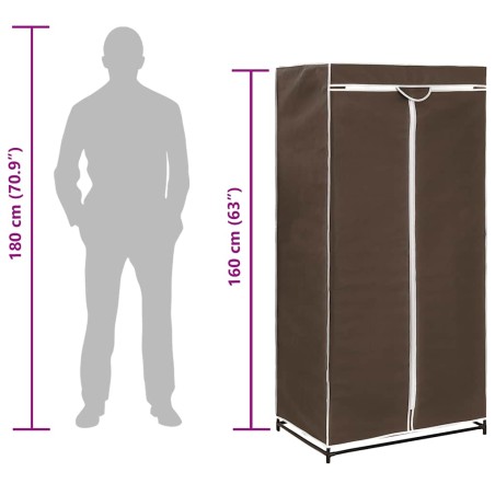 Garde-robe Marron 75x50x160 cm