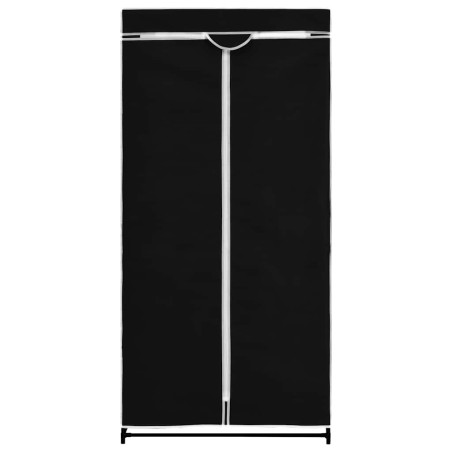 2 pcs Garde-robes Noir 75x50x160 cm