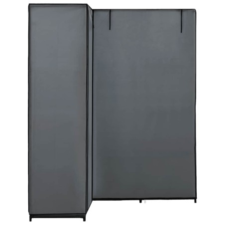 Garde-robe d'angle Gris 130 x 87 x 169 cm