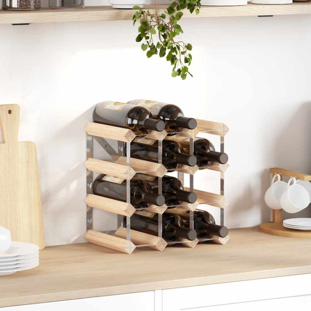 Casier à bouteilles 12 bouteilles Pinède solide